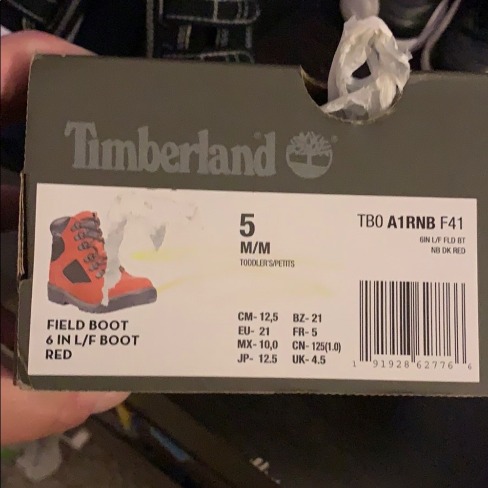Baby timberlands 5c never worn